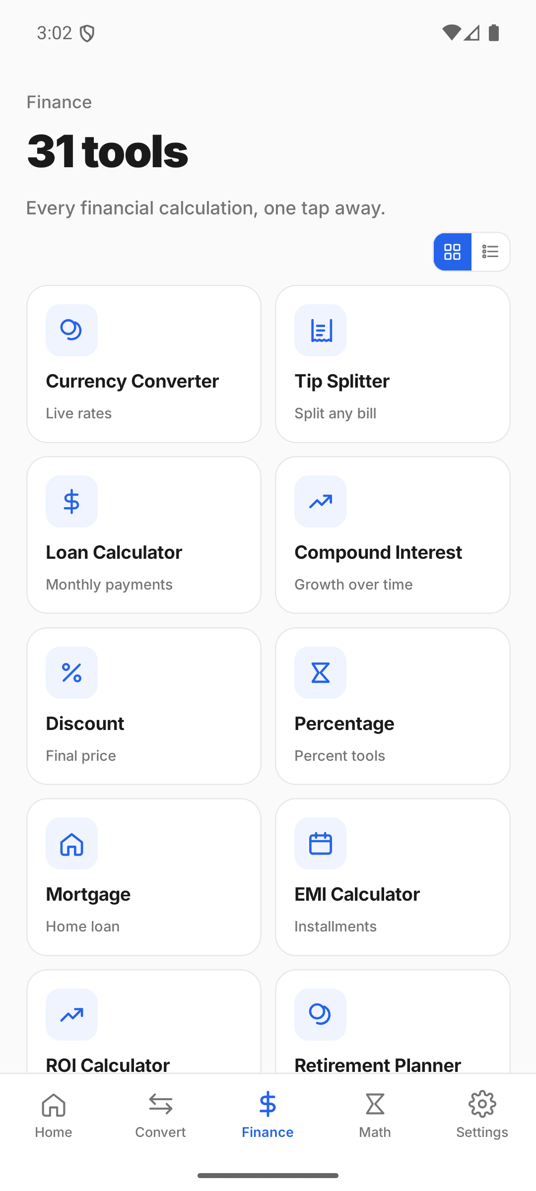 CalcMate Finance — 31 calculators