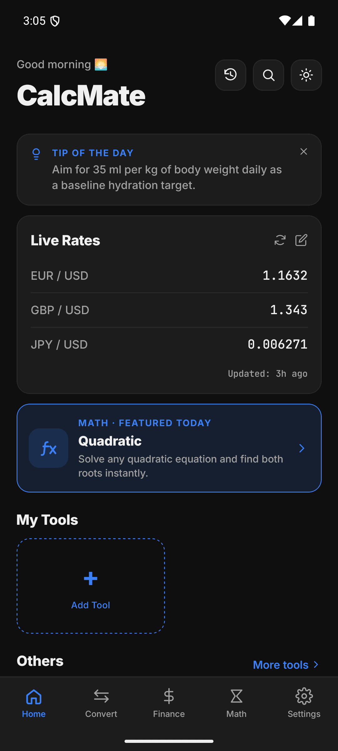 CalcMate Dark mode — Easy on the eyes